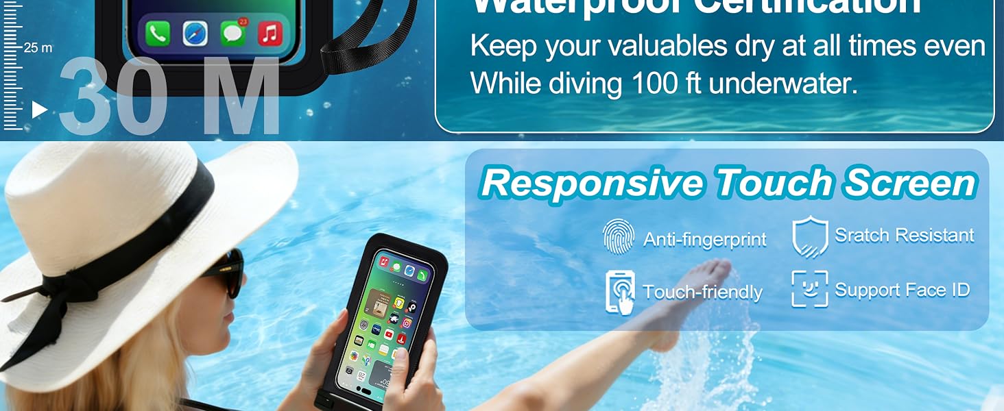 Multicolor Universal Waterproof Phone Pouch