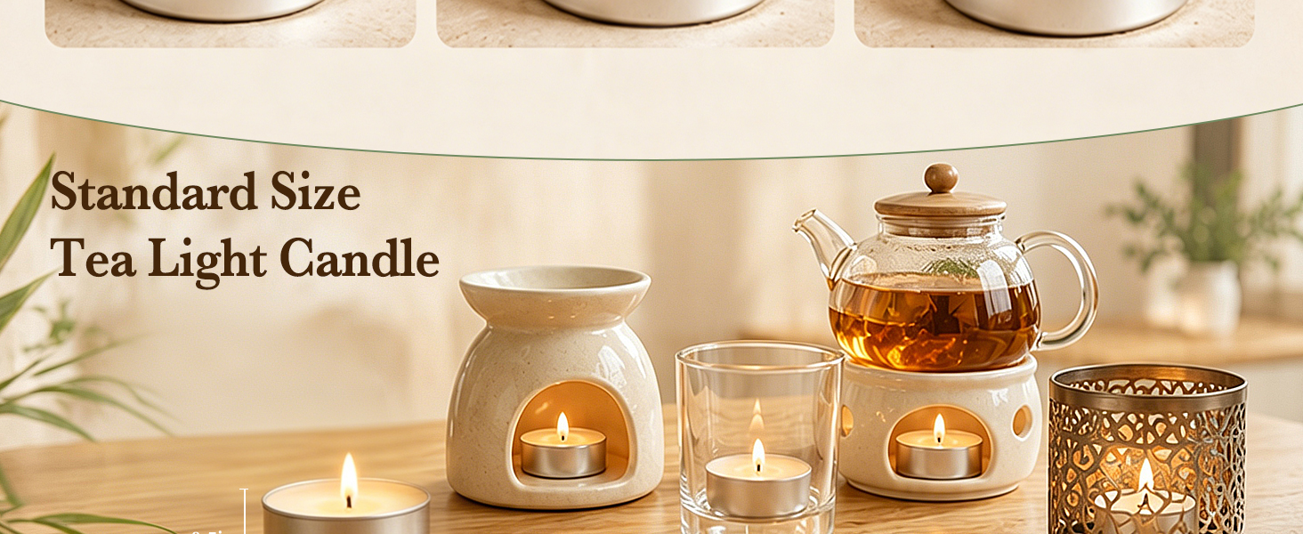 long burning tea lights candles