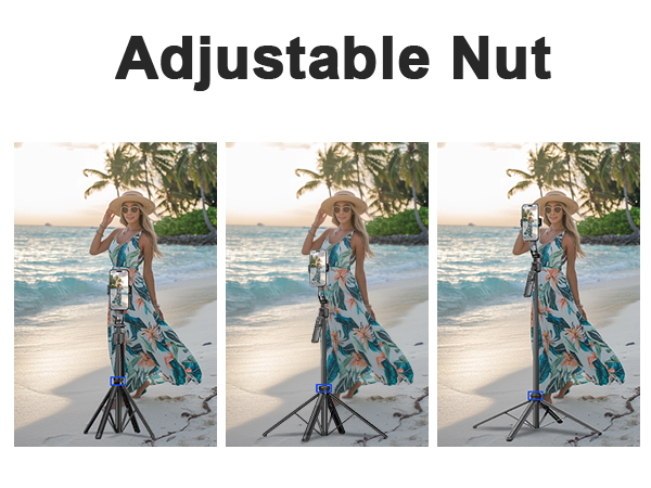 360 rotatable selfie stick tripod