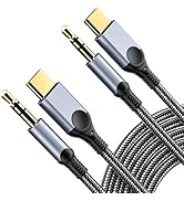 Aux to USB C Audio Cable 2 Pack [4FT], Type C to 3.5mm Aux Cord Hi-Fi DAC Headphone Jack Adapter ...