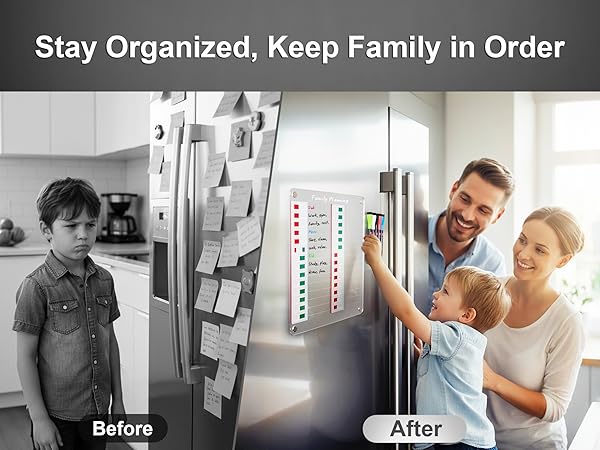 Transparent Magnetic Chore Chart