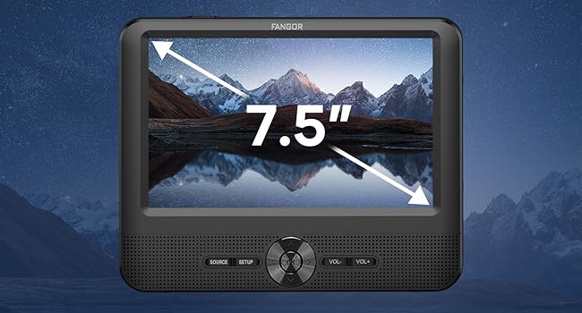 Fangor 7.5 inch car dvd player