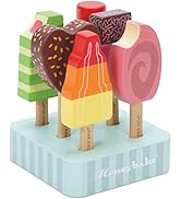 Le Toy Van Honeybake Collection Ice Lollies Set Premium Wooden Toys for Kids Ages 3 Years &amp; Up (T...