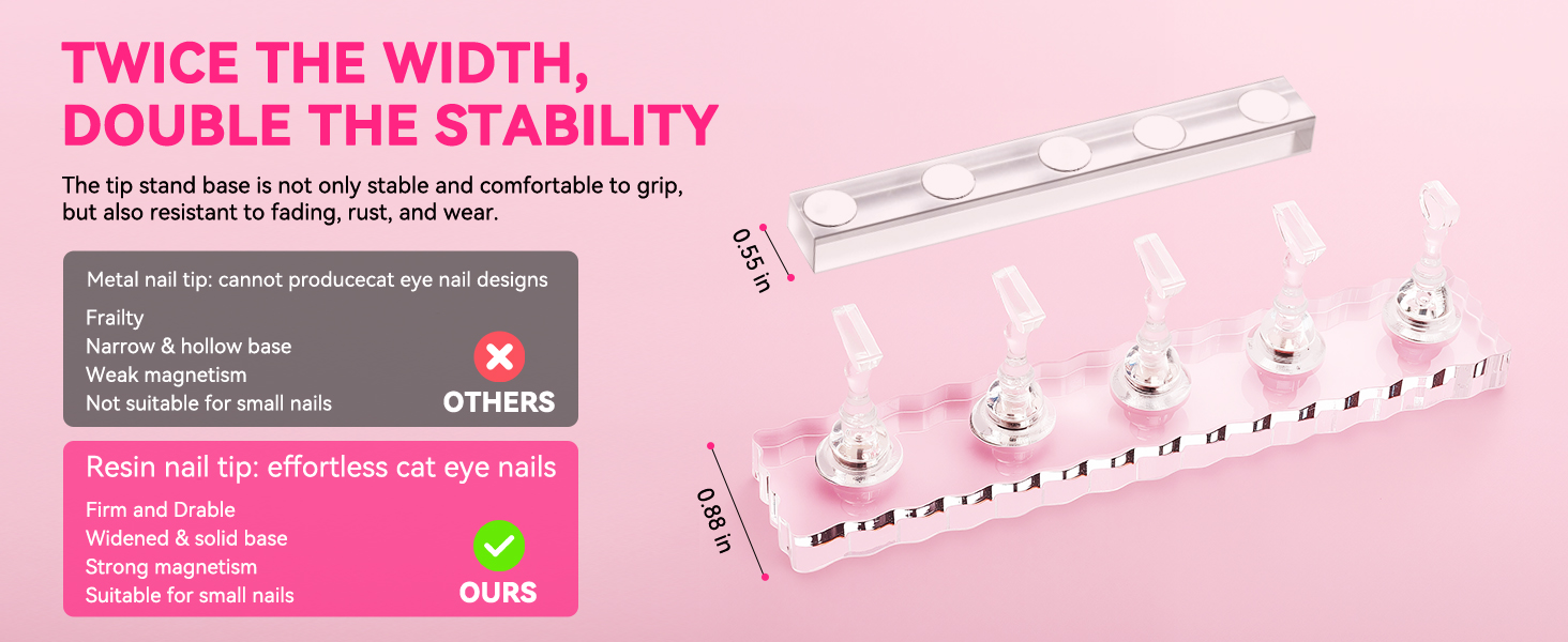 Specifically designed for beginners and DIY enthusiasts small nail holders perfect for pinky nails