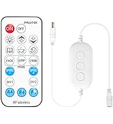 RF Remote Dimmer for Single Color LED Strip Lights,PAUTIX 18-Key Wireless Remote and in-line Cont...