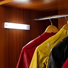 Under Cabinet Lights, Rechargeable Motion Sensor Light Indoor, Stick on LED Magnetic Closet Light
