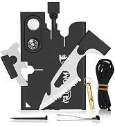 GUARDMAN Credit Card Multitool Upgraded 18 in 1 Survival Multipurpose Wallet Tool Card Knife Fire...