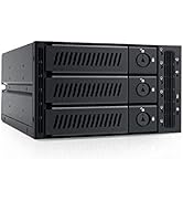 Mediasonic 3 x 3.5” and 2.5” SATA 3 / SAS 2 Hard Drive or SSD to 2 x 5.25” Drive Bay Mobile Rack ...