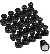 Fridge Magnet, 20Pcs Black Refrigerator Magnets, Small and Strong Magnets for Whiteboard, Office,...
