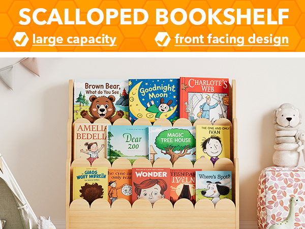 Scalloped Bookshelf