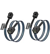 OIKWAN 2 Pack 12G Internal Mini SAS HD SFF-8643 to SFF-8643 Cable, Internal Mini SAS to Mini SAS ...