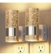Briignite Night Light, 2 Pack Dimmable Night Lights Plug into Wall, LED Night Light with 0-100 LM...