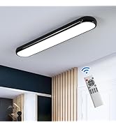 Qcyuui Modern LED Ceiling Light,Dimmable Semi Flush Mount Ceiling Light,39.4 in Long Ceiling Ligh...