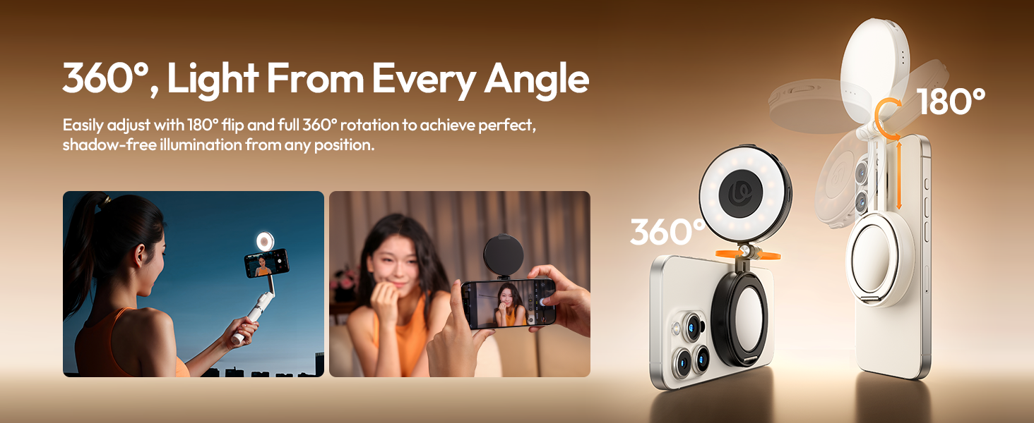 magnetic selfie light for iphone