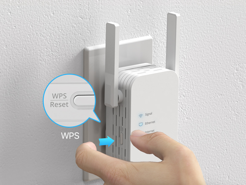 ioGiant WiFi to Ethernet Adapter WPS Installation Guide Step 2 Press WPS Button on the Adapter