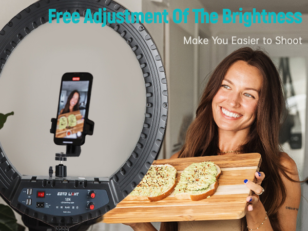 led ring light for video shooting