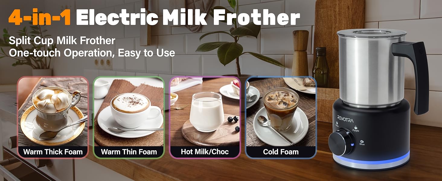 4 in 1 milk frother