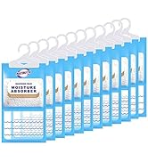 NATRUTH Moisture Absorber Packets, 12 Packs Fragrance Free Moistureproof Desiccant Hanging Bag Us...