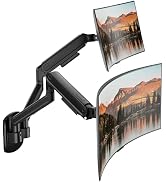 monTEK Dual Monitor Wall Mount for 17 to 40inch Screen, Heavy-Duty Holds up to 26.4lbs,Adjustable...