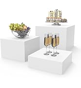PecMuikee Buffet Risers, Food Risers for Buffet Table, Display Stand Shelf for Catering Dessert C...