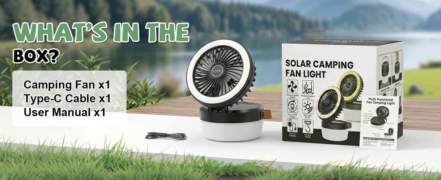 solar powered fan