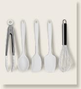 Country Kitchen Silicone Cooking Utensils - Easy to Clean Kitchen Tools, Spatula Set for Nonstick...