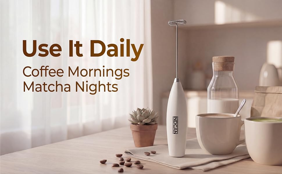 Milk Frother Handheld Battery Operated Electric Foam Maker