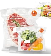 Vacuum Sealer Bags for Food | Reusable Vacuum Seal Bags with Air Valve | BPA Free Food Storage Ba...