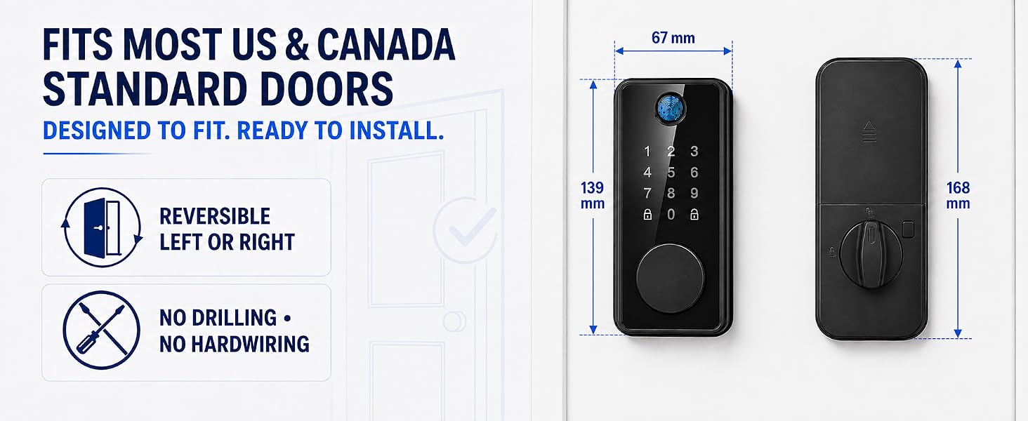 smart door lock with bluetooth