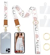 Yonlevres Phone Lanyard Wrist Strap Crossbody, Be Kind Cell Phone Lanyard for around the Neck Wri...