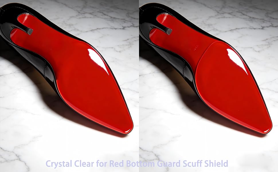Crystal Clear for Red Bottom Guard Scuff Shield