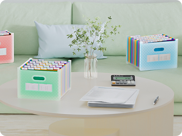 ThinkTex 26 Pockets Accordion File Organizer,