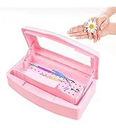 BOMOQING Nail Tool Sterilizer Box, Plastic Sterilizing Tray, Plastic Clean Sterilizing Box Storag...