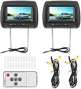 2pcs Headrest Monitor 7 Inch-Headrest DVD Player - Dual Portable DVD Player Car Headrest Video Pl...