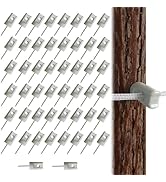 50 Pack Electric Fence Insulator Porcelain Insulator, Heavy Duty Ceramic Lag Screw Insulator Porc...
