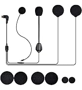 Interchangeable Hard Mic and Soft Mic Speakers QSPORTPEAK M2 Helmet Communication System