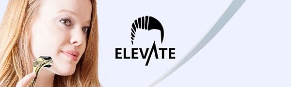 elevate derma roller 0.25mm 540 titanium microneedle roller skincare tool for men and women