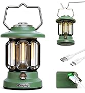Camping Lantern Rechargeable,1200Lumens,3600mAh Battery Powered,Hiking Gear Essentials, Power Out...