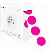 PARLAIM 3/4 Inch Round Permanent Adhesive Color-Code Dot Stickers,1000 Stickers Roll dots Label D...