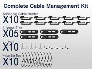 adhesive cable clips