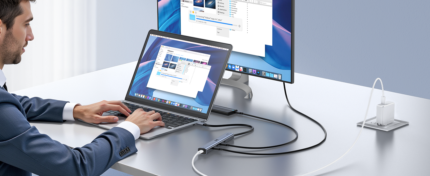 10Gbps USB C Hub with 4K@60Hz Video Display