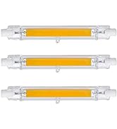 CTKcom 118mm/4.65In R7S LED Bulb (3 Pack) 110V 15W Warm White 3000K T3 J Type Halogen Bulb Replac...
