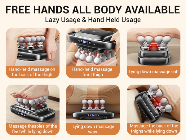 Multi-use massager for thigh, calf, waist, back massage