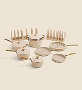 nonstick non-toxic cookware ceramic PFAS free pots and pans set oven safe non-stick fry pan durable