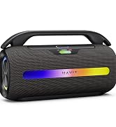 havit Outdoor Bluetooth Speaker, 120W Peak Loud Speakers with Deep Bass, Portable Wireless Speake...