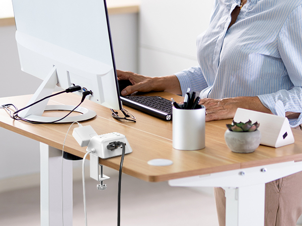 desk mounted power strip