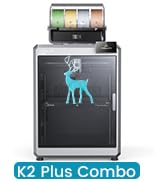 Creality K2 Plus Combo 3D Printer, Multi Color Printing with CFS, 600mm/s Print Speed, Step-servo...
