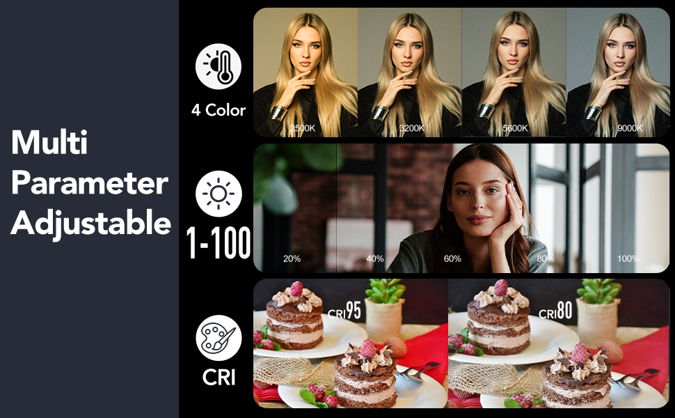 3200K-5600K Cold Warm beauty Lighting selfie for Phones