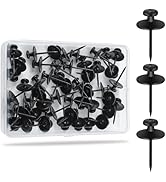KURUI 60Pcs Double Headed Nails for Hanging Pictures, Wall Hangers Without Nails, Thumb Tacks for...