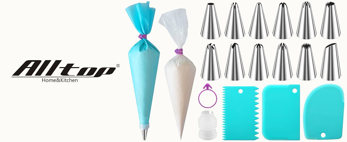 Piping Bags and Tips Set
